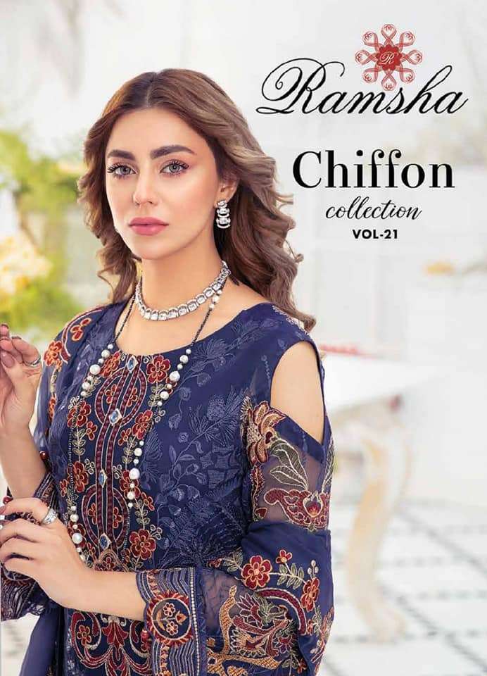 Ramsha Chiffon Collection Vol -21